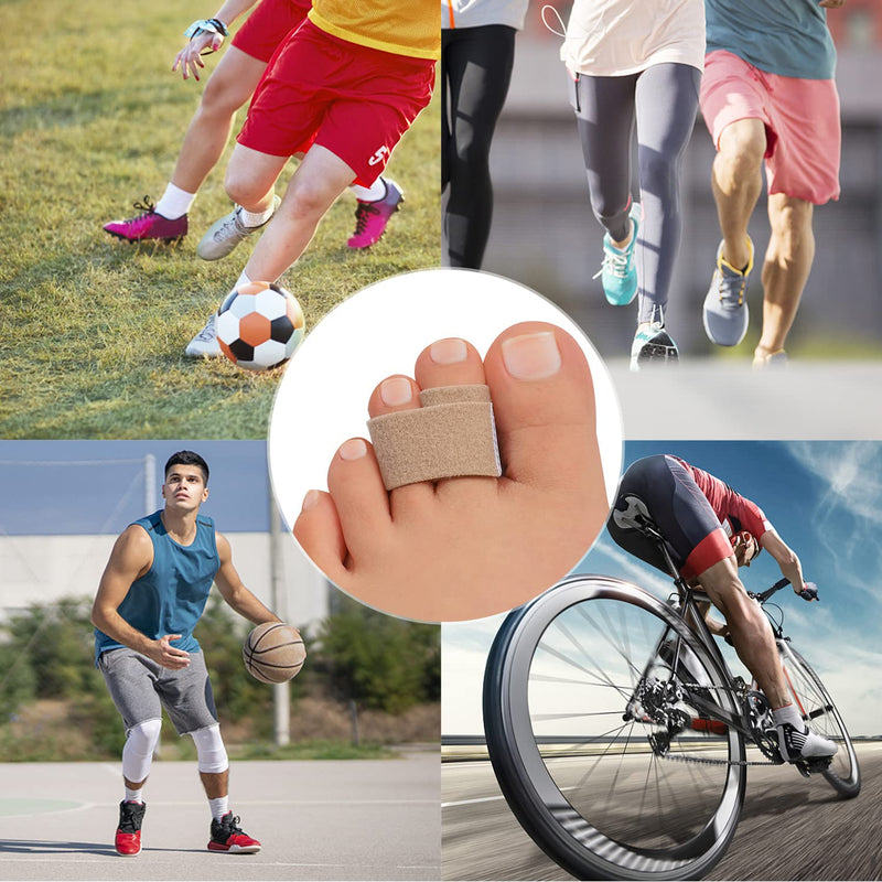 [Australia] - Bukihome Up-Grade Hammer Toe Straighteners for Bent Toes, 12 Pack Toe Splints, Toe Corrector, Toe Wraps for Curled Toes, Crooked Toes and Hammer Toes（6 Large Size & 6 Middle Size） 