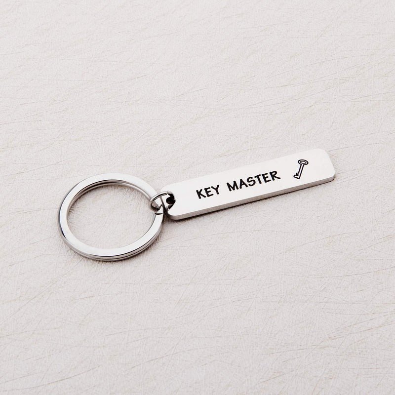 [Australia] - MYOSPARK Ghost Busters Inspired Gate Keeper Key Master Hand Stamped Couples Keychain 
