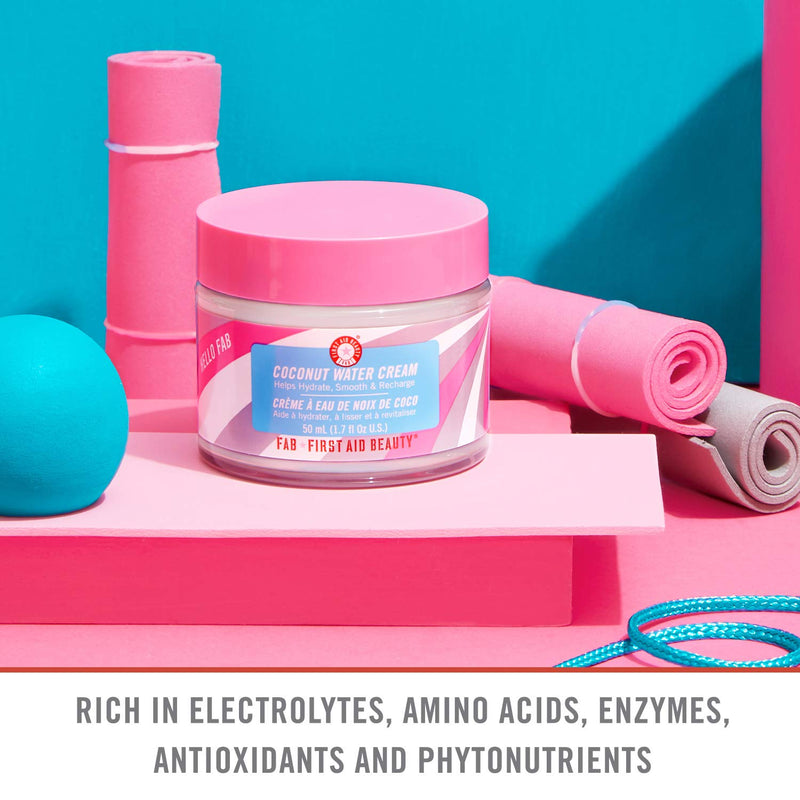 [Australia] - First Aid Beauty Hello FAB Coconut Water Cream ‚Äì Lightweight, Oil-Free Face Moisturiser ‚Äì 1.7 oz. 