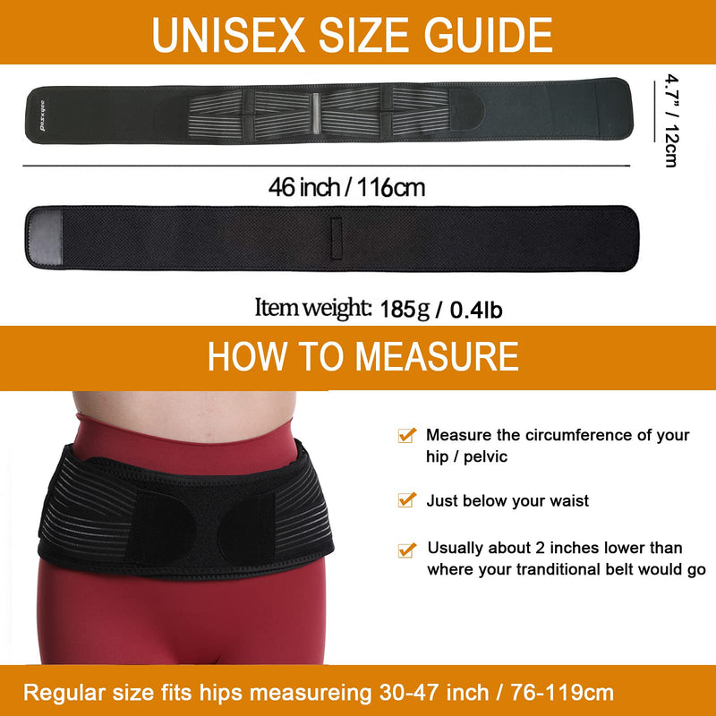 [Australia] - Paskyee Sacroiliac Joint Belt for Women and Men That Alleviates Sciatic, Pelvic, Lower Back, Hip and Sacral Nerve Pain, Breathable Si Belt, Trochanter Brace 