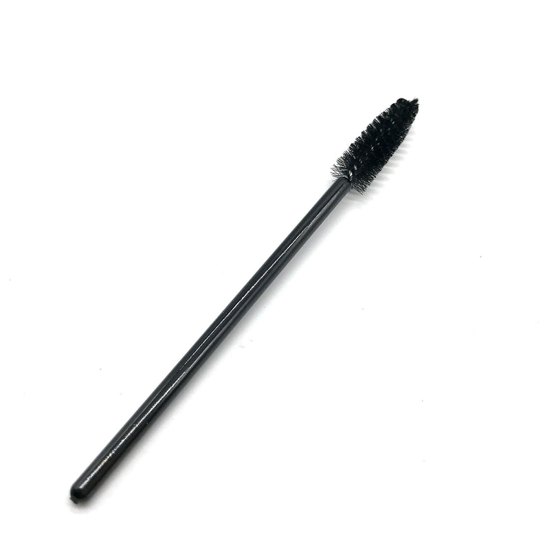[Australia] - MAYMII 50 Pieces Disposable Eyelash Eye Lash Makeup Brush Mascara Wands Applicator Makeup Kits (Black) Black 