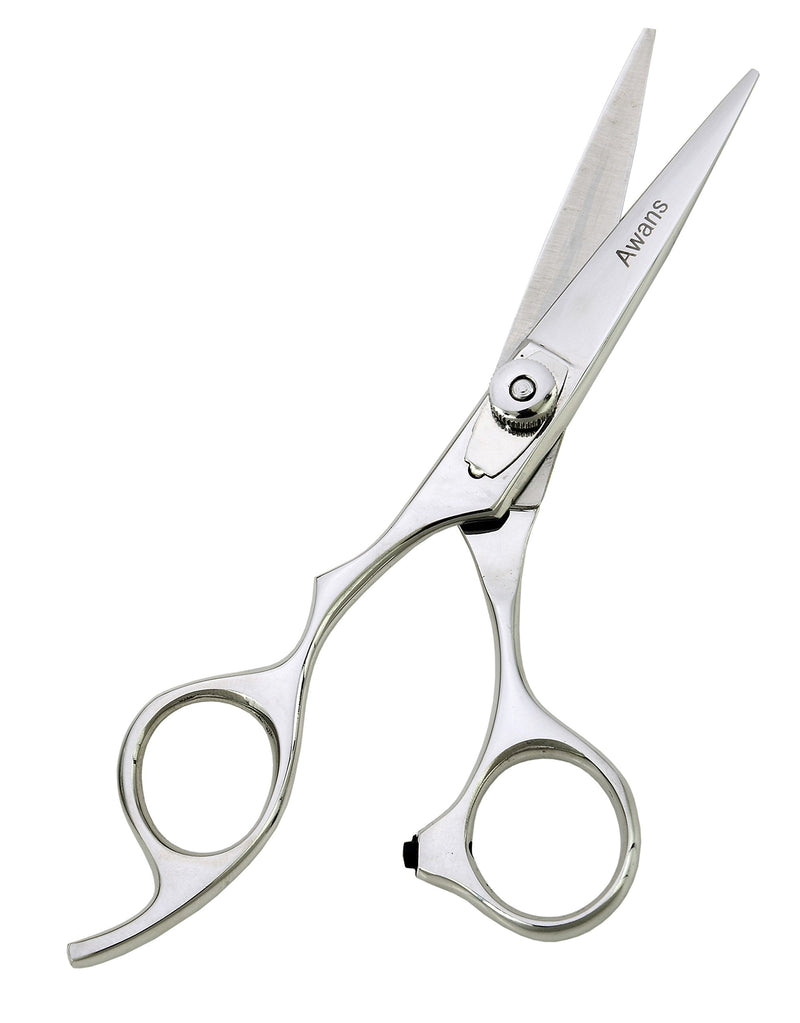 [Australia] - Awans Professional Left Handed Hairdressing Barber Salon Scissors, Thinning Scissors set 5.5", Polished 