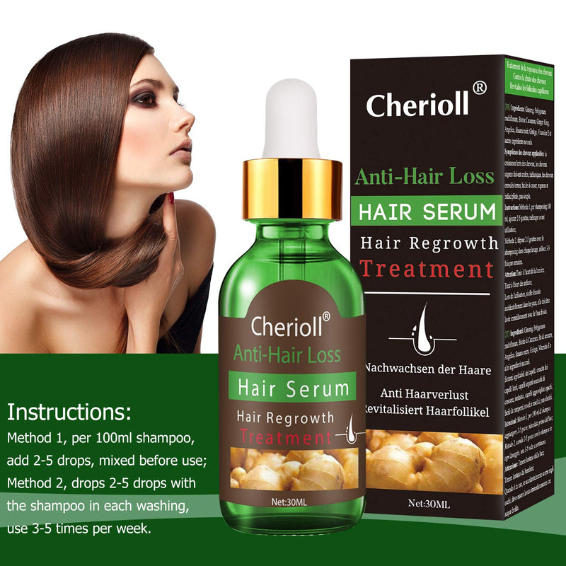 [Australia] - Hair Serum, Hair Treatment Serum Oil, Hair Loss &Hair Thinning Treatment, Hair Growth Oil for Stronger, Thicker, Longer Hair (30ml) 1 Fl Oz (Pack of 1) 