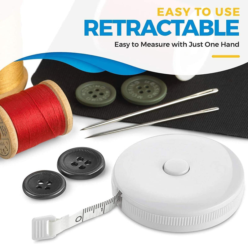 [Australia] - Body Tape Measure -(4-Pack) Measuring Tape Fat Weight Monitors, (Inches & cm) Retractable Tape Measure Ruler for Accurate Body Fat Calculator Helps Calculate Fitness Body Measurements 