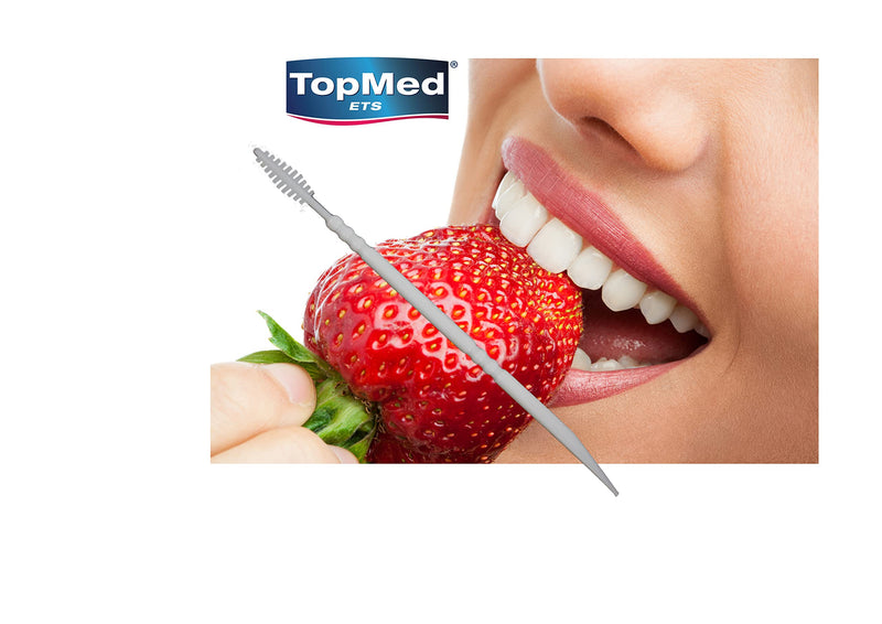 [Australia] - TOPMED ETS Oral Care Dental Brush Teeth Pick Plastic Teeth Floss Toothpick 600 Count 2 Box 