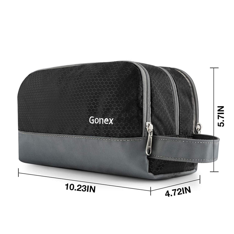 [Australia] - Travel Toiletry Bag Nylon, Gonex Dopp Kit Shaving Bag Toiletry Organizer Black 