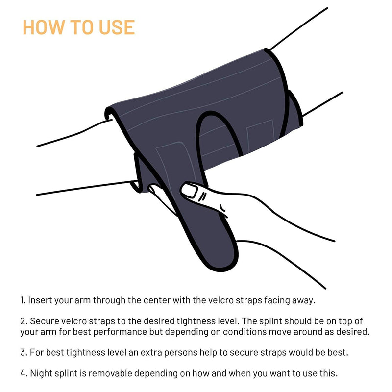 [Australia] - Everyday Medical Elbow Brace for Arthritis and Cubital Tunnel Syndrome I Elbow Immobilizer Splint for Tennis Elbow I Stabilizer Support Splint with Removable Splint I Fits Both Arms I Unisex | L/XL L/XL (Length: 9 IN) 