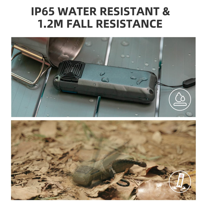 [Australia] - FLEXTAILGEAR Mosquito Repellent with 9600mAh Rechargeable Battery for Outdoors,Camping,Backpacker (No Mosquito Repellent Pads) Green 