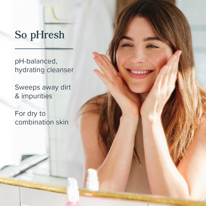 [Australia] - Heritage Store Rosewater Facial Cleanser, pH Balanced Milk Wash Purifes & Nourishes with Squalane & Rose Complex, Dry to Combination Skin Care, 60-Day Money-Back Guarantee, Vegan & Cruelty Free, 4oz 