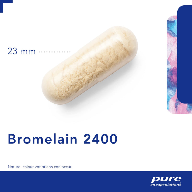 [Australia] - Pure Encapsulations - Bromelain 2400-500mg GDU per Capsule - Hypoallergenic Professional-Strength Bromelain for Digestive Support - 60 Vegetarian Capsules 