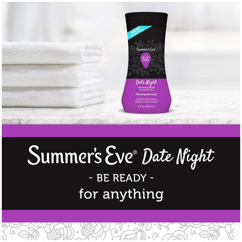 [Australia] - Summer's Eve Date Night Feminine Cleansing Wash, Pre/Post-Intimacy Cleansing, 9 fl oz 9 Fl Oz (Pack of 1) 