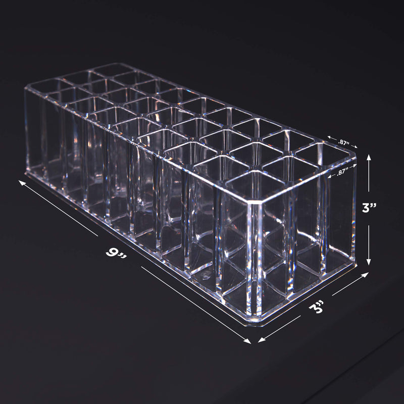 [Australia] - FAJ Lip Gloss Holder Organizer, 27 Spaces Clear Acrylic Makeup Lipgloss Display Case 