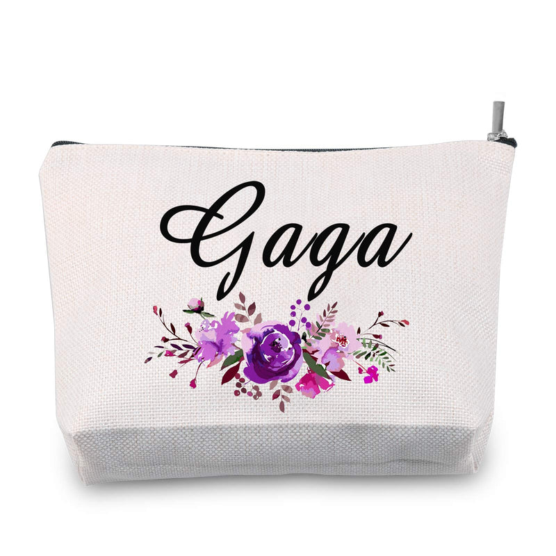 [Australia] - Gaga Gift Gaga Makeup Bag Grandma Birthday Gift Mother's Day Gift for Gaga (Gaga bag) Gaga bag 