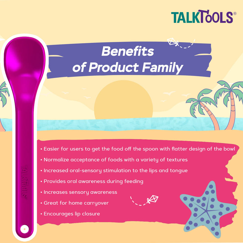 [Australia] - TalkTools Bumpy Maroon Spoons (TalkTools Bumpy Maroon Spoons (12pk)) TalkTools Bumpy Maroon Spoons (12pk) 