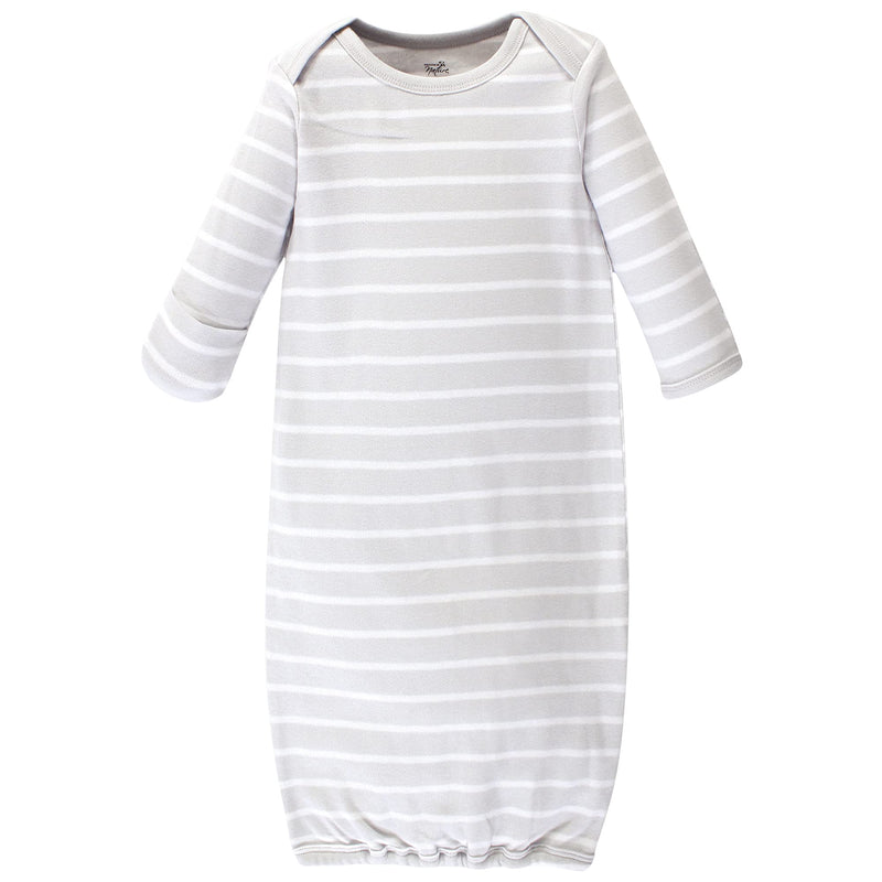 [Australia] - Touched by Nature Unisex Baby Organic Cotton Gowns Preemie/Newborn Safari 