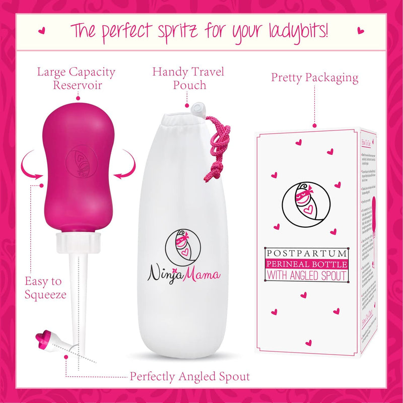 [Australia] - Perineal Bottle for Postpartum Care - Portable Bidet with Angled Spout for Post Partum Pain Relief - Postpartum Essentials for Hospital Bag Maternity Essentials 