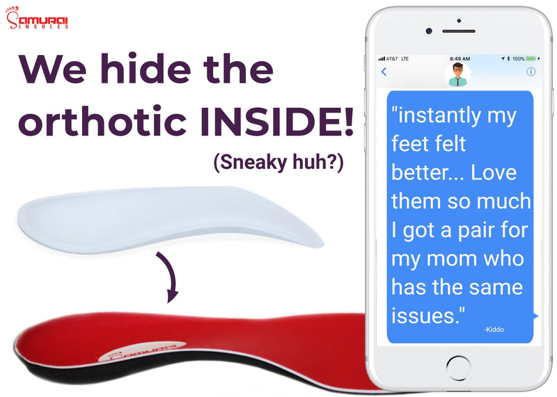 [Australia] - Samurai Insoles Plantar Fasciitis Arch Support Shoe Insoles Mens 5 - 5 1/2 | Womens 7 - 7 1/2 