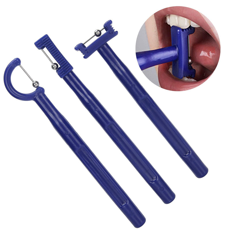 [Australia] - Tongue Exercise,ANGGREK 3pcs Tongue Tip Exercise Tool Tongue Tip Lateralization Lifting Oral Muscle Training Set 