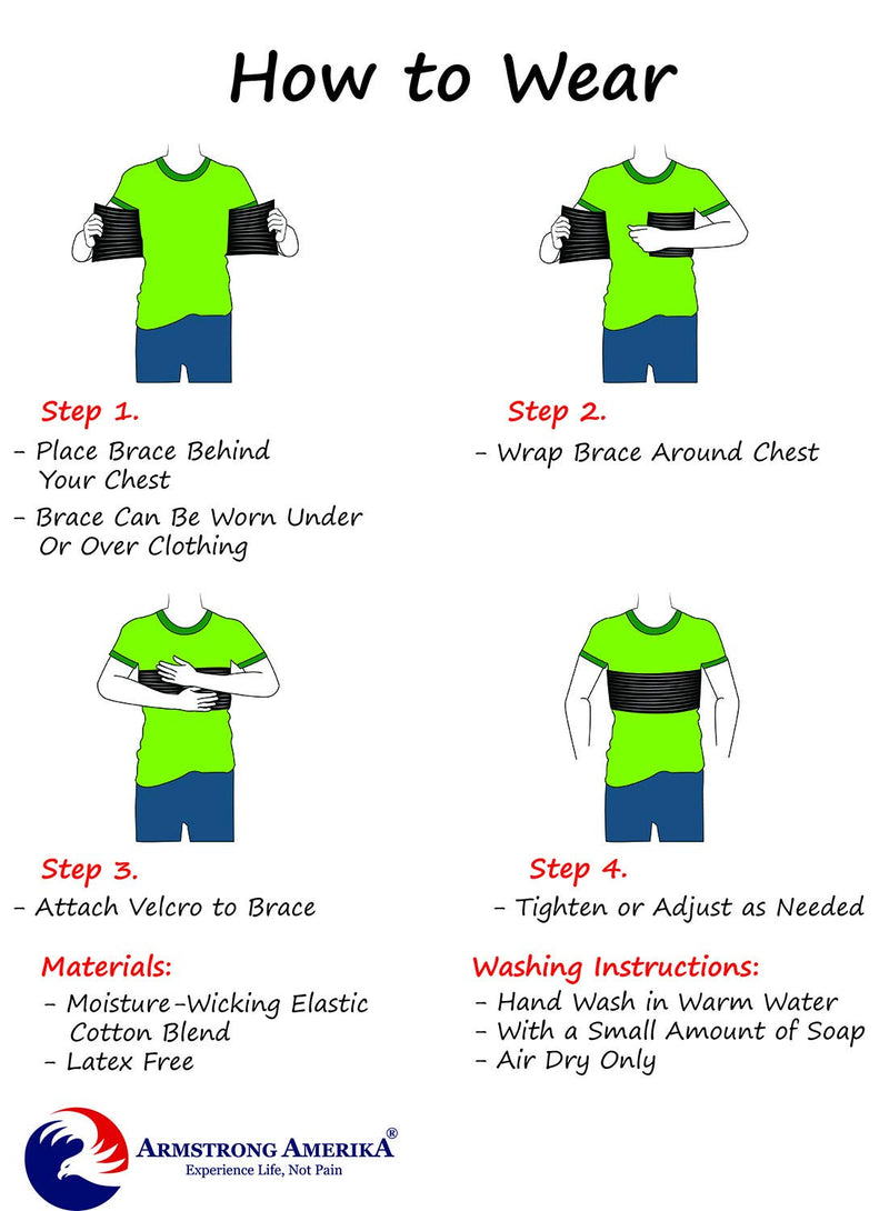 [Australia] - Chest Binder Rib Brace – Beige Rib Belt to Reduce Rib Cage Pain. Chest Compression Support for Rib Muscle Injuries, Bruised Ribs or Rib Flare. Breathable Chest Wrap Breast Binder Women or Men (L/XL) L/XL (37" to 48") 