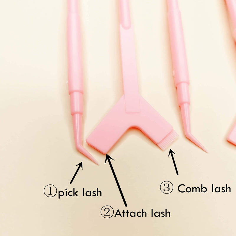 [Australia] - Libeauty Y Brush Comb，Lash Lift Tool，Eyelash Separate Tool, Brow Lamination Supplies for Professional Eyelash And Eyebrow ( Reusable 10 pcs Pink ) Long-Y-Lash Lift Tool 