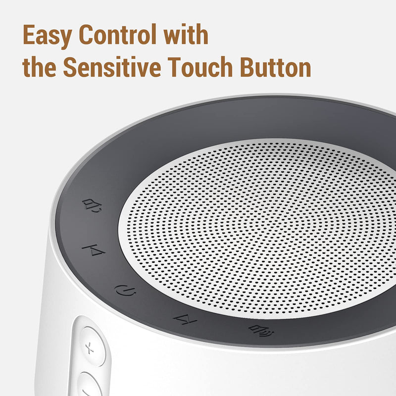 [Australia] - Fitniv White Noise Machine with Adjustable Baby Night Light for Sleeping, 14 High Fidelity Sleep Machine Soundtracks, Timer and Memory Feature, Plug in, Sound Machine for Baby, Adults 