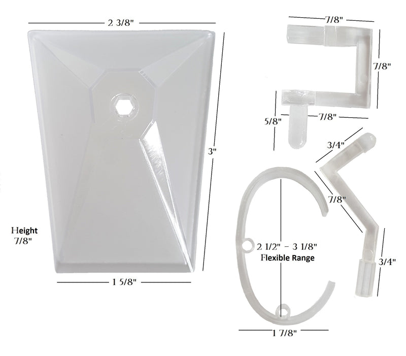 [Australia] - 10-Pack Single Clear Acrylic Watch Display Stand Holder  Plastic Watch Holder with Stand (3.5" H / 4.5"H) 10 