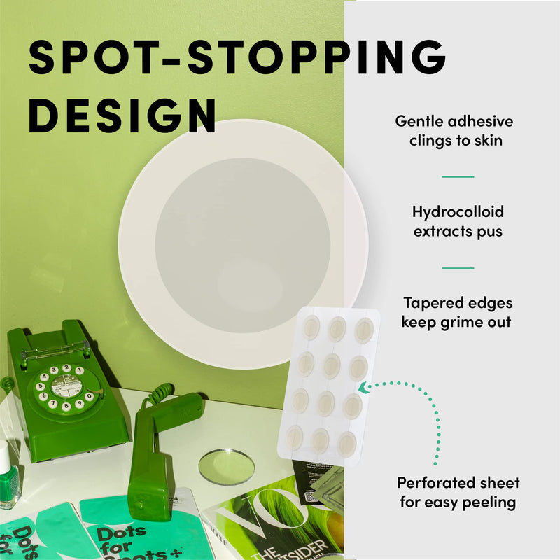 [Australia] - Dots for Spots Acne Patches - Pack of 24 Translucent Hydrocolloid Pimple Patch Spot Treatment Stickers for Face and Body - Fast-Acting, Vegan & Cruelty Free Skin Care 24 Count (Pack of 1) 