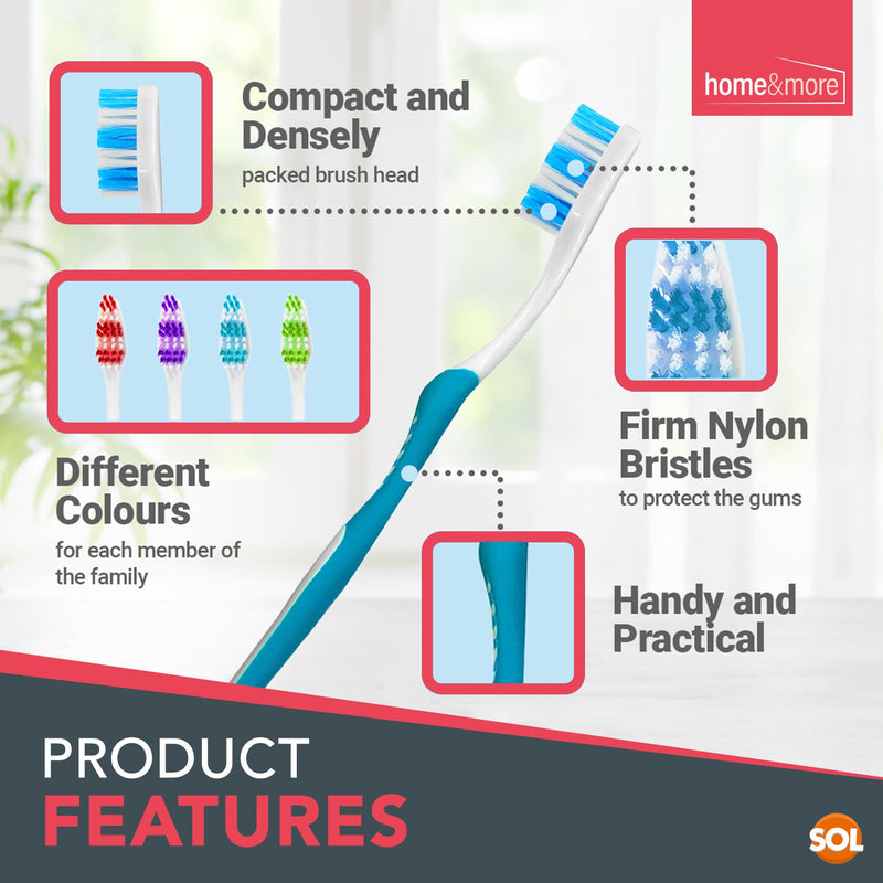 [Australia] - 8pk Toothbrushes Multipack | Family Toothbrush Pack | Soft Toothbrush Manual Toothbrush Multipack | Tooth Brush | Disposable Toothbrush Medium Tooth Brushes | Bulk Toothbrushes Adults | Teeth Brushes 