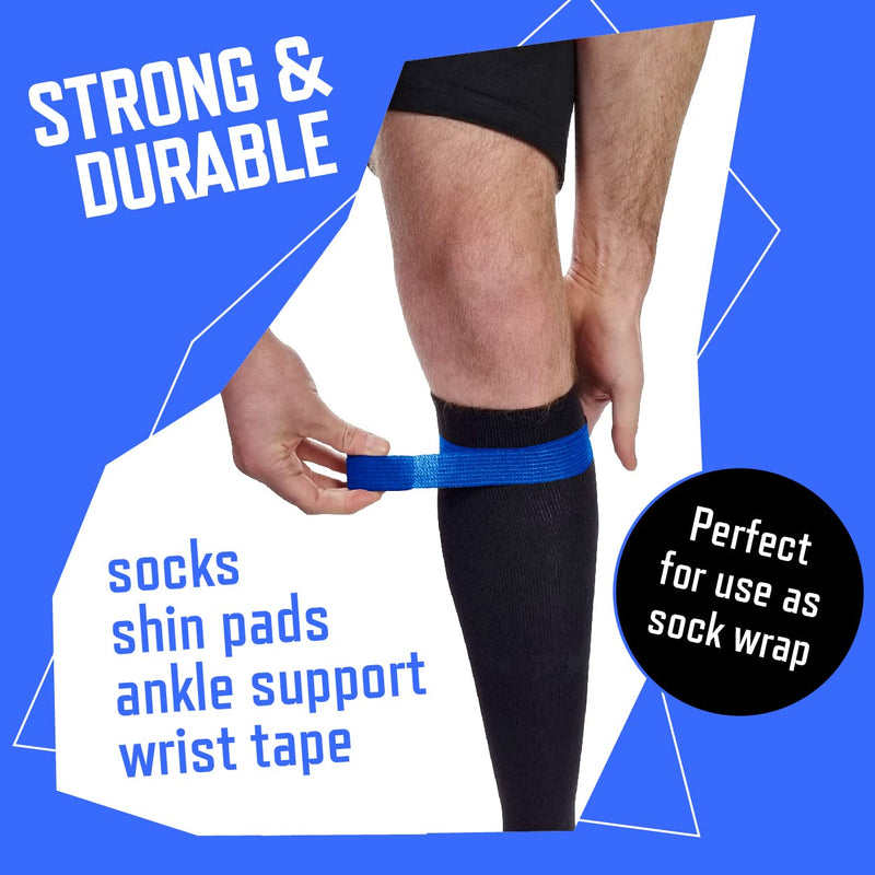 [Australia] - Inksafe Blue Self Adherent Cohesive Bandages 2.5cm x 4.5m Box of 12 - Uses Include Vet Wrap, Tape for Wrist and Ankle Sprains, Finger and Thumb Tape, 