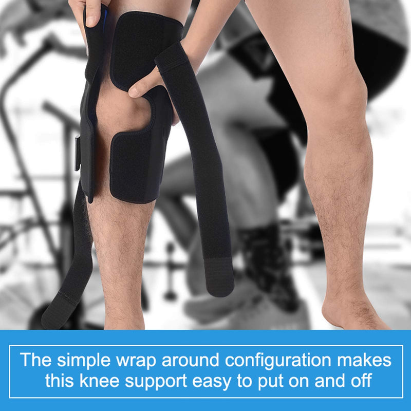 [Australia] - Hinged Knee Brace for Knee Pain,Compression Knee Wrap with Side Stabilizers for Protection,Knee Support Men,ACL,Arthritis,Recovery,2XL fit thigh18.5-20"/calf16.5-18.5" Black Hinged Knee Brace 2X-Large (Pack of 1） 
