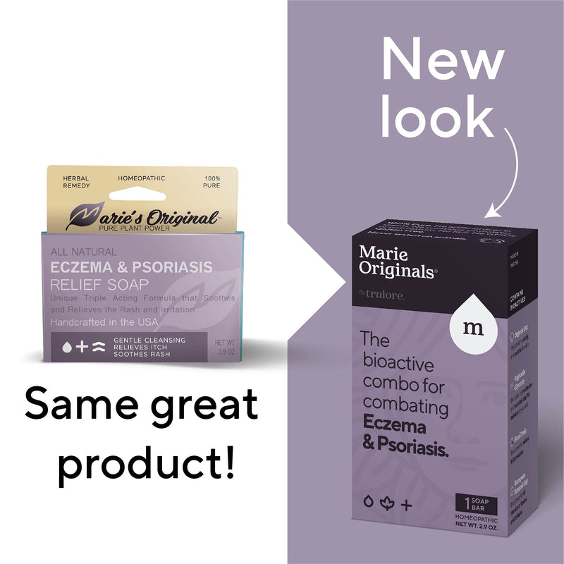 [Australia] - Eczema Face Soap Body Wash Bar – All Natural Psoriasis, Dermatitis Treatment for Dry Itchy Flaky Skin Relief – Gentle Detoxifying, Healing, Anti-Itch, Cleansing Skincare | Marie Originals(2 bars)3.5oz 3.5 Ounce (Pack of 2) 