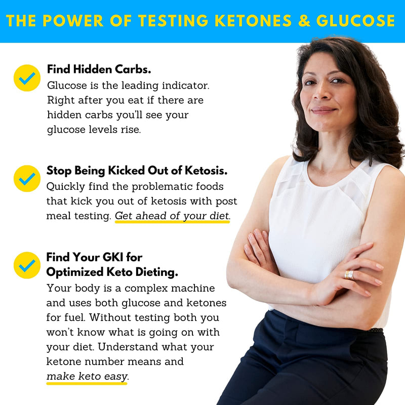 [Australia] - BEST KETONE TEST  |  Dual Blood Ketone and Blood Glucose Test Meter (TD-4279)  |  Complete Value Kit 