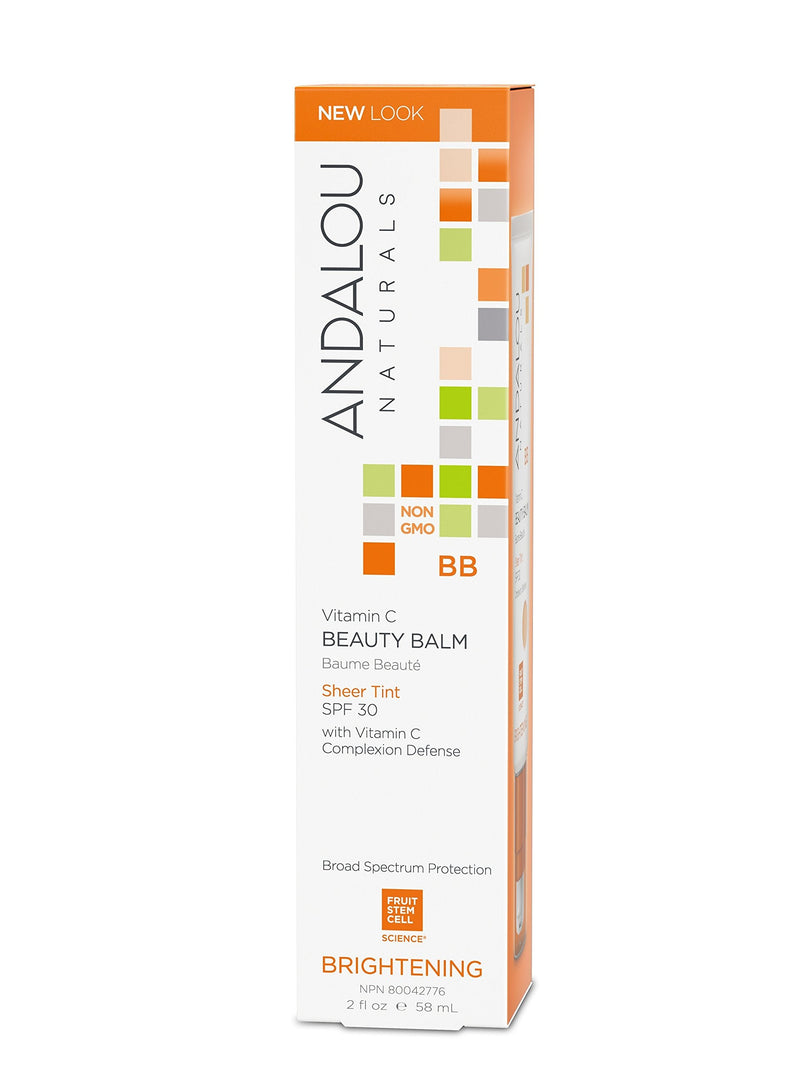 [Australia] - Andalou Naturals Vitamin C BB Beauty Balm Sheer Tint SPF 30 Ounce, 2 Fl Oz Vitamin C - Brightening 