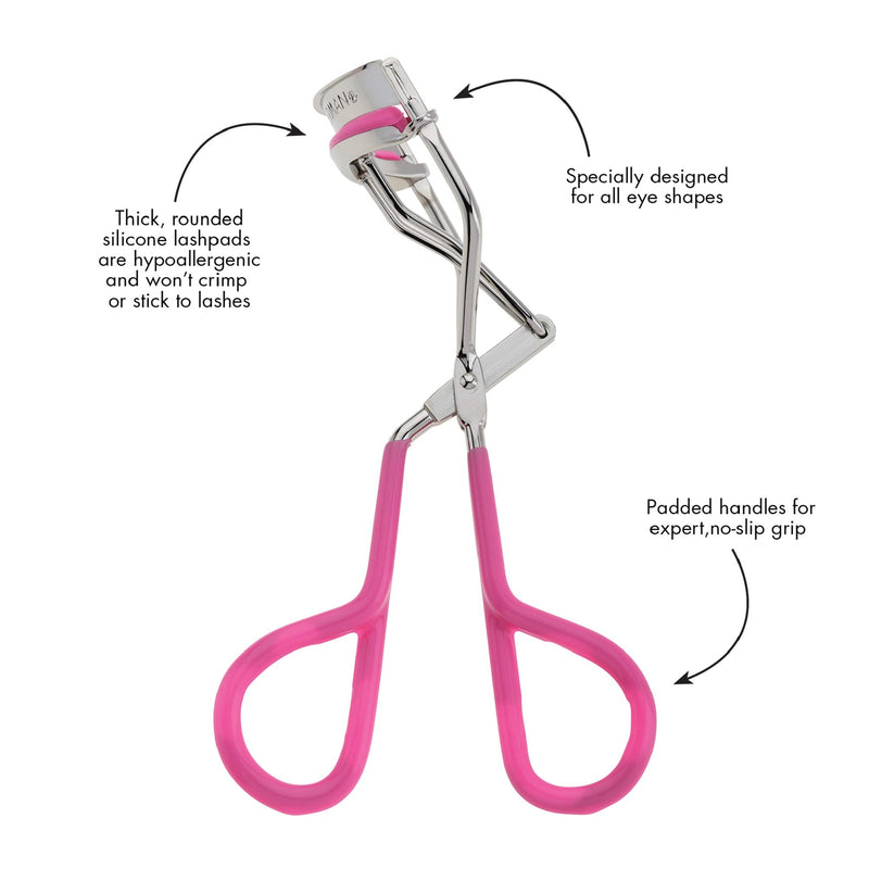 [Australia] - Tweezerman Neon Great Grip Eyelash Curler, Pink, 0.3 Ounce 