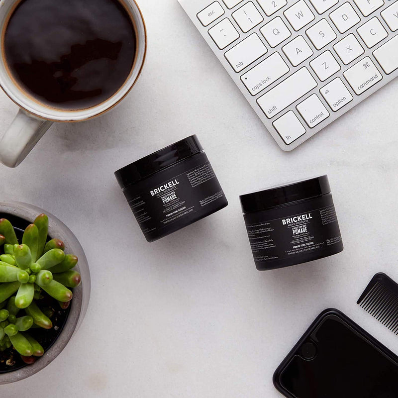 [Australia] - Brickell Men‚Äôs Firm Hold Pomade for Men, Natural & Organic With Strong Hold & High Shine Finish, 59 ml, Scented 