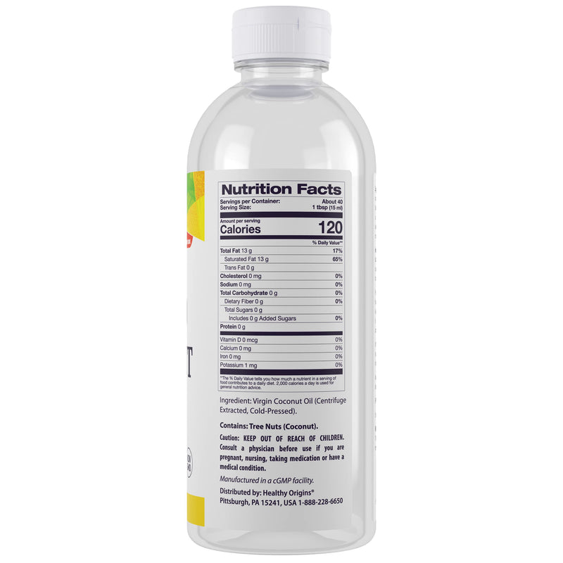 [Australia] - Healthy Origins Liquid Coconut Oil (93% MCT), 20 Ounce 