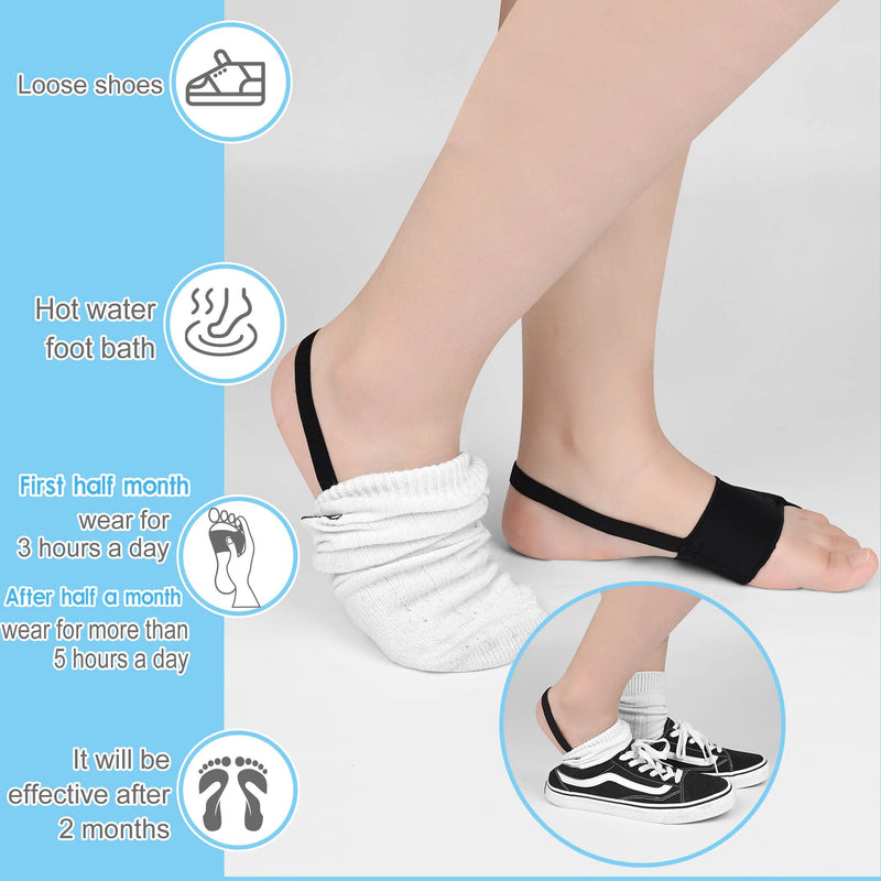 [Australia] - DYKOOK Tailors Bunion Corrector 1Pair Bunionette Sleeves Built-in Gel Pads Silicone Cover Guard with Non-Slip Strap to Relief Bunion Pinky Toe Pain, Straighten Bunionette,Overlapping Toe(Black-Small) Black S 