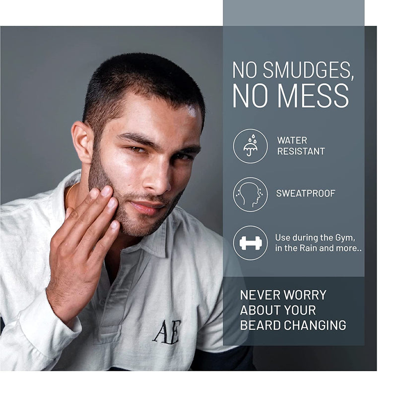 [Australia] - VOID Homme Beard Lining Kit (Black) - Beard Filler Pencil, Beard Shaping Comb and Beard Aligning Razors- Beard Filler Kit for Waterproof Natural Look Black 