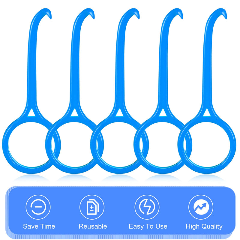 [Australia] - 5 Pieces Aligner Removal Tool Retainer Remover Tool Kits Invisiline Chewies and Remover Tool Invisible Aligner Braces Remover Hook for Tooth Cleaning Oral Care (Blue) Blue 