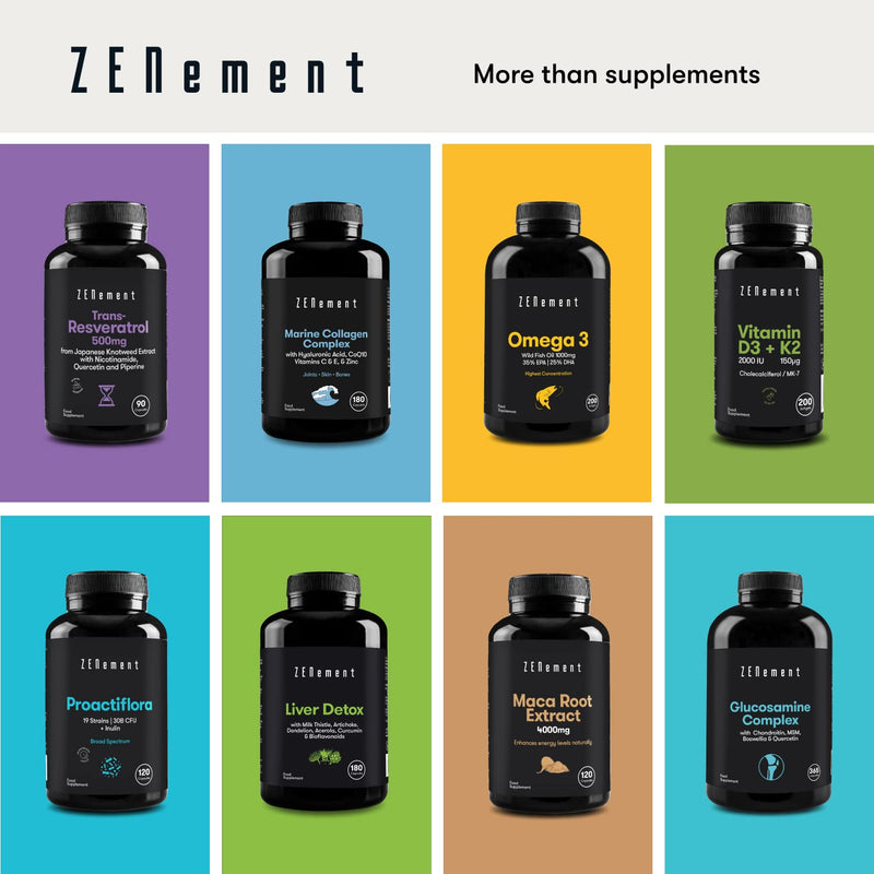 [Australia] - Zenement | L-Arginine, 100% Pure, 700mg, 360 Capsules | Vasodilator, Promotes Athletic Performance and Muscle Development | Vegan, Additive Free, Gluten Free 