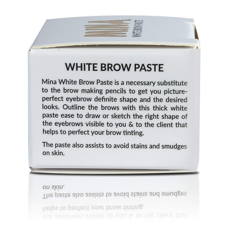 [Australia] - MINA White Brow Paste 5g | Draw Or Sketch The Right Shape Of The Eyebrow | Help To Perfect Your Brow Tinting 