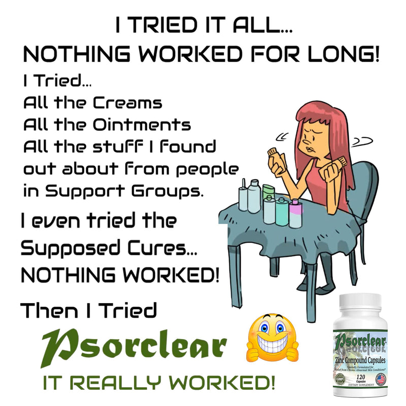 [Australia] - Psorclear-Psoriasis & Eczema Treatment | A Proven Effective and All-Natural Treatment for Psoriasis Eczema & Rosacea Relief That Works (120 Count Bottle) 