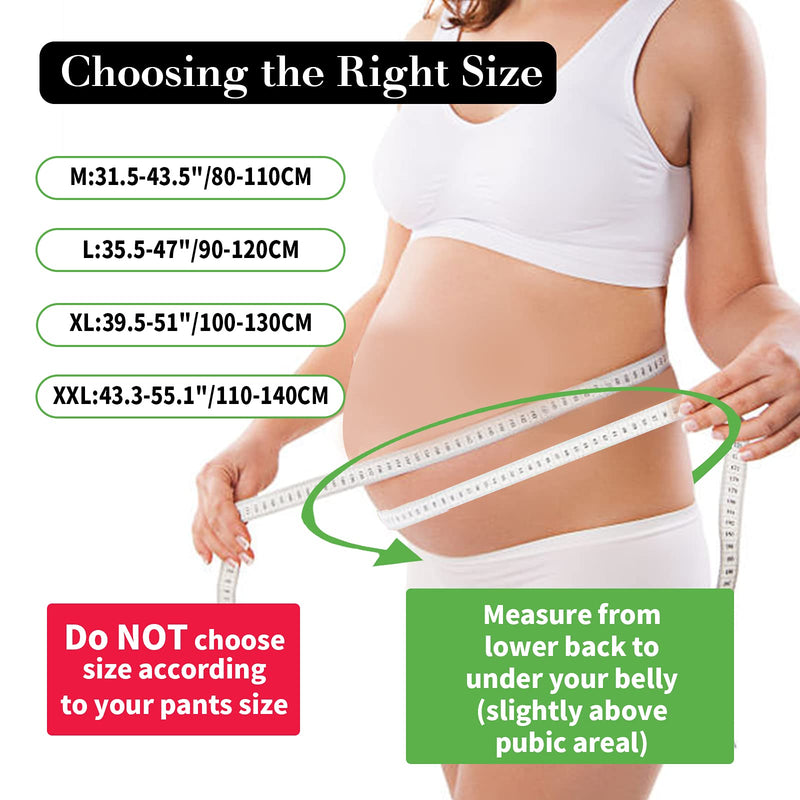 [Australia] - OneBrace Maternity Belt - Waist Abdominal Back Belly Band Pregnancy Belt Support Brace, 3-in-1 Pregnancy Belt, Lightweight Breathable Adjustable, Black(Large) Large 