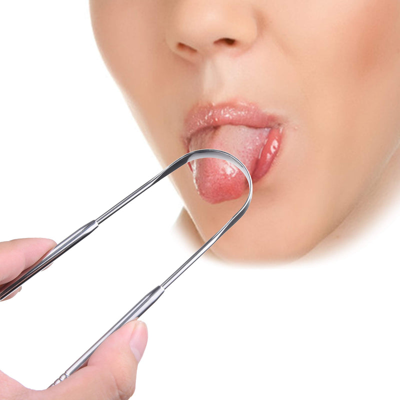 [Australia] - Kare & Kind 3X Tongue Scrapers - Steel Cleaners with a Lightweight Carry Case - for Home and Travel - Reduce Bad Breath, Remove Excess Food Particles 