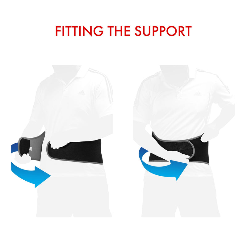 [Australia] - Vulkan Classic Back Support, One Size, Universal Fitting Lumbar Support Brace for Muscle Pain and Posing, Lower Back Belt for Lumbosacral Stability, Braces 