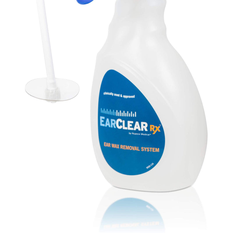 [Australia] - Ear Cleaning Kit by Nuance Medical EarClear Rx - Flexible Tip Kit with Otoscope Penlight, Basin and 20 Disposable Tips and Microfiber Towel 