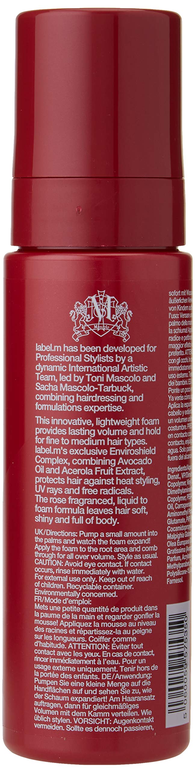 [Australia] - Label M LABEL.M Volume Foam 210,0 ml 