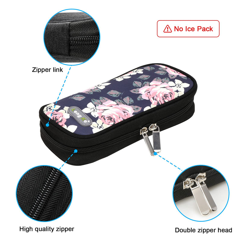 [Australia] - Small Insulin Cool Bag Diabetic Organizer Portable Travel Cooler Case for Insulin Pens and Insulin Medicine by YOUSHARES(Flower) A_flower 