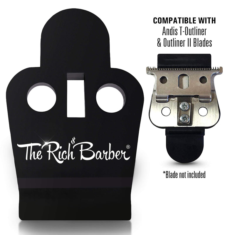 [Australia] - The Rich Barber On The Money 10 Second Blade Setter | Zero Gap Tool for Sharper Lines, Cleaner Fades & Precision Detail | Full Precision Shave in Seconds (Compatible with Andis Outliners Compatible With Andis Outliners 