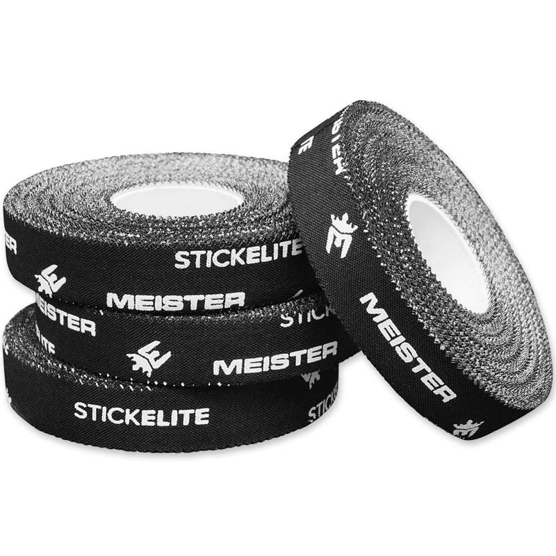 [Australia] - Meister StickElite Professional Porous Athletic Tape for Fingers & Toes - 15yd x 1/2" - Black - 4 Rolls 4 Count (Pack of 1) 